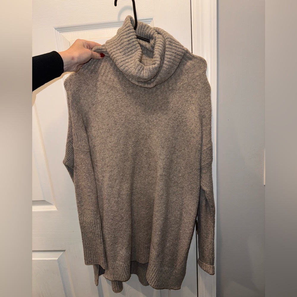 French Connection Light Gray Turtleneck Sweater